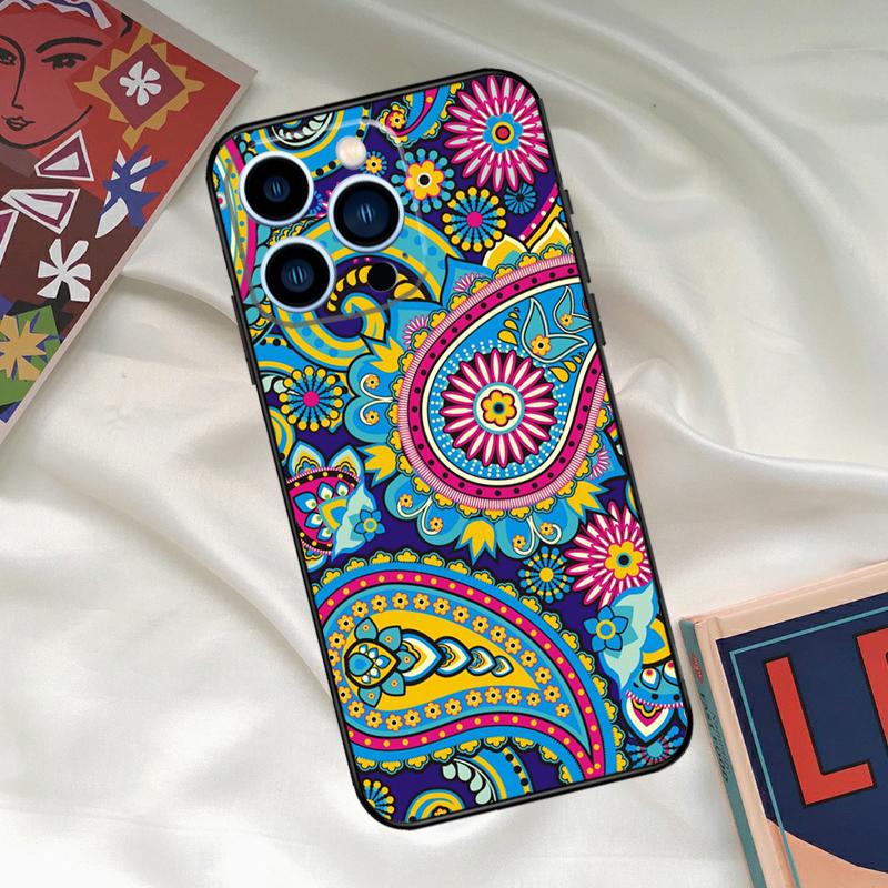 Paisley Pattern Phone Case For iPhone 16 15 14 13 12 11 17 Pro Max 15 16 Plus 12 Mini 16e 17 Air Funda Cover