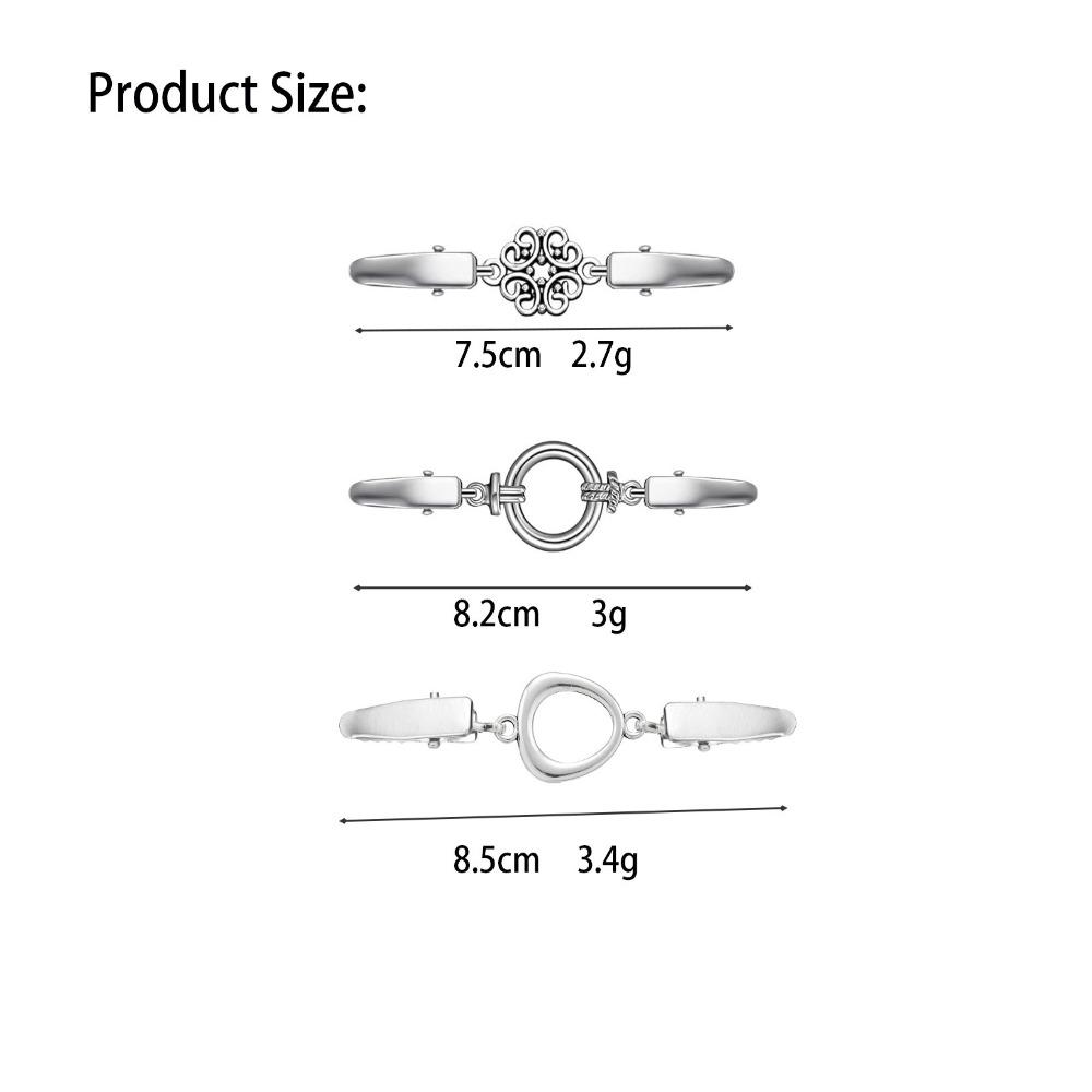 Alloy Collar Clip Anti Slip Sweater Clasp New Cloak Buckle  Men
