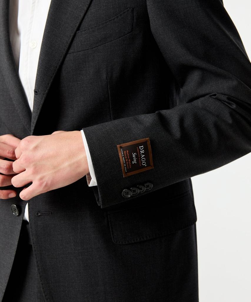 Man On The Boon Tropical Wool Single Suit Jacket_Grey 4714151007