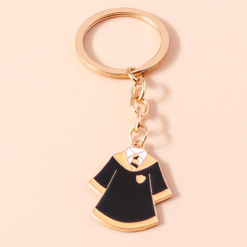 Cute Academic Dress Keychain for Graduation Ceremony Mortarboar Pendant for Students Bag Accessories Creative Jewelry Gift