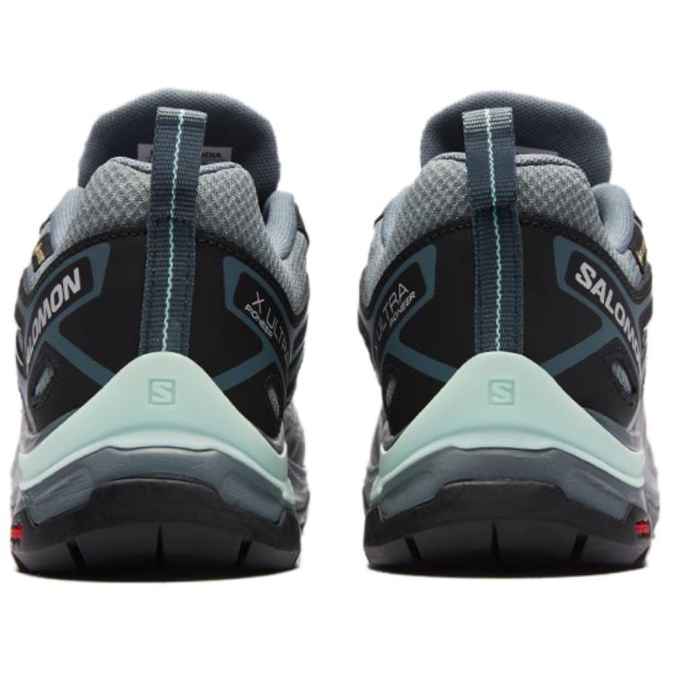 SALOMON X Ultra Pioneer GTX Mesh Round Toe Lace-Up Waterproof Low-Top Outdoor Shoes Women Shoes Black Gray Green 471702