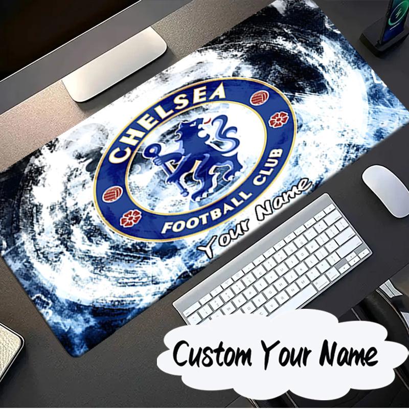 Custom Name Mouse pad Chelsea Football Club Crest Mouse pad, Gaming Mouse Pad, keyboard pad, Desk Decor for computer notebook Fan Birthday Gift