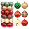Pcs Christmas Balls Ornaments 2.4 Inch Small Shatterproof Plastic Balls