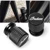 Motorcycle Accessories CNC Tire Valve Caps Air Stem Cover Plugs Compatible with Indian FTR 1200 S FTR1200 Carbon/Rally Chief Vintage Scout(Black)
