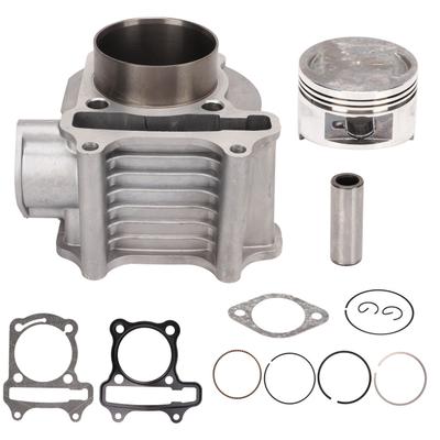 Motor Zylinderkopf Kit mit Kolben Dichtung Feder Zylinder Überholter Bausatz Aluminiumlegierung für GY6 150cc Roller