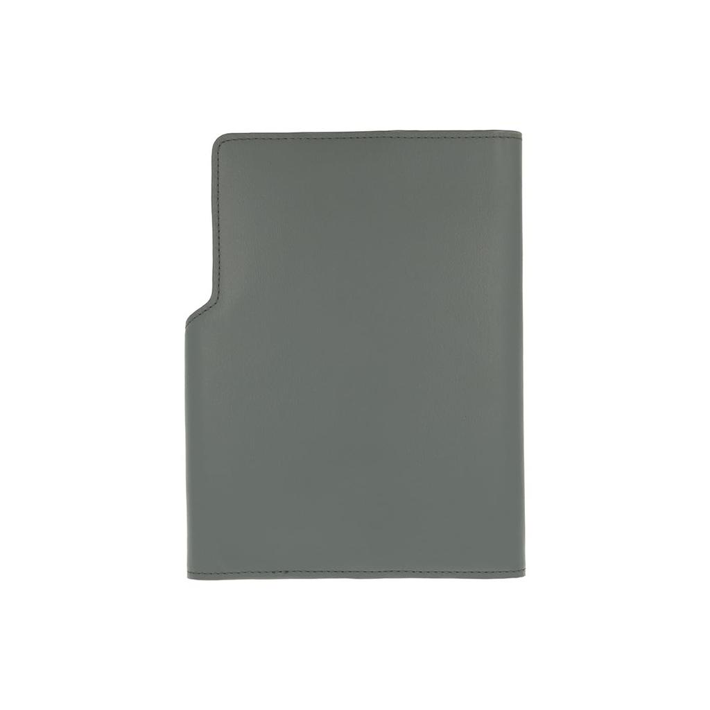 Delfonics Leather Flap Diary Cover, B6 (Dark Gray)