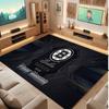 Boston Bruins Personalized Crystal Velvet Carpet, Customized Name Text Soft Anti‑Slip Rug for Living Room Bedroom