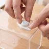 20-Pack No-Drill Adhesive Storage Box with Ball Casters, Plastic