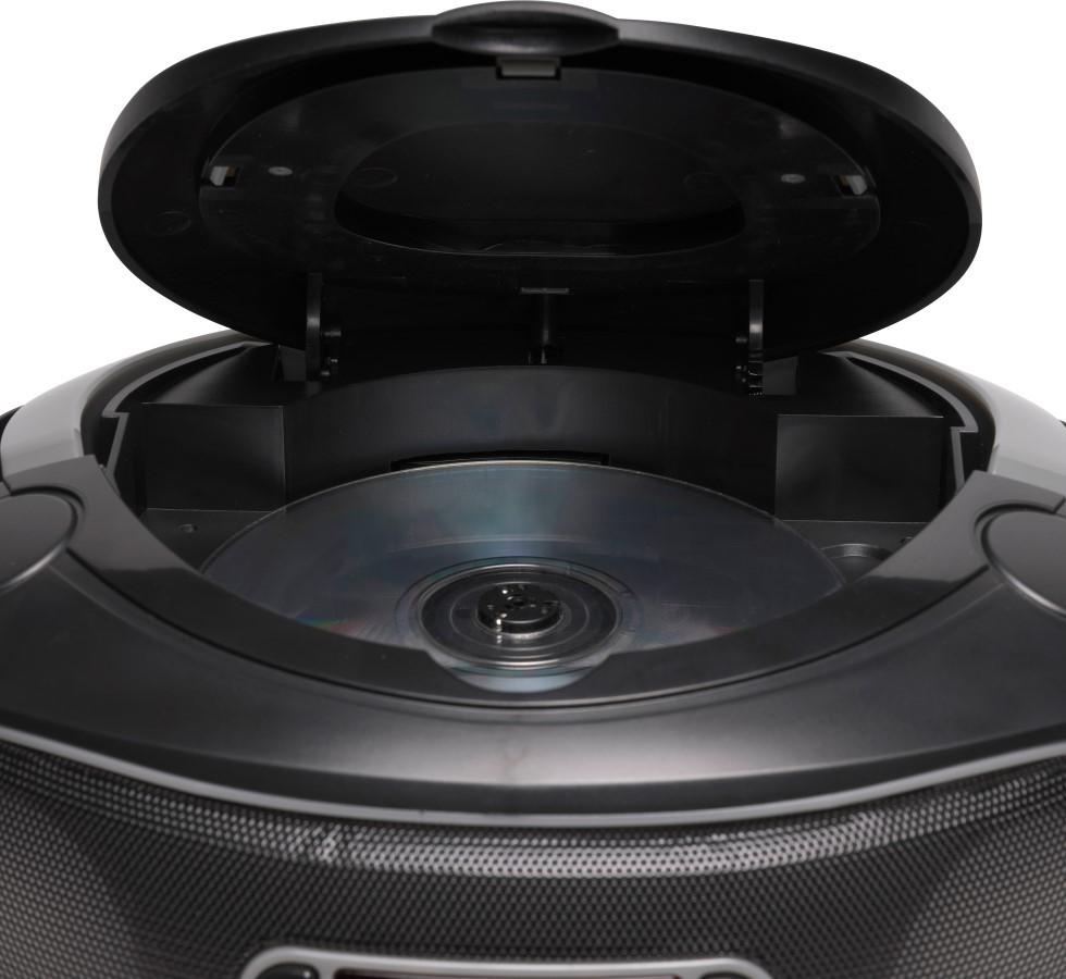 Radio-CD Denver TCL-212BT, FM, Stimmungsbeleuchtung, grau, Denver