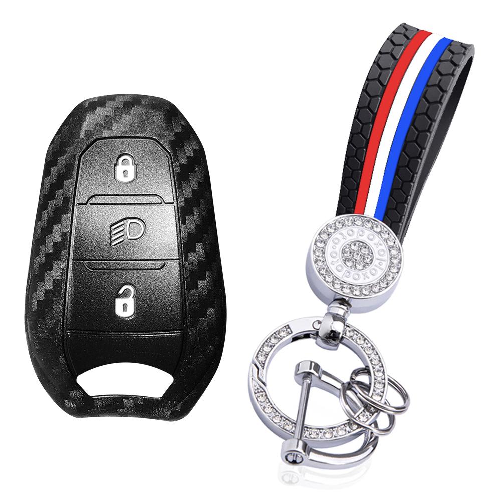 Car Remote Key Case Cover For Citroen C4 C5 X Berligo DS3 Shell For Peugeot 208 308 508 2008 3008 5008 Rifter Keychain Holder