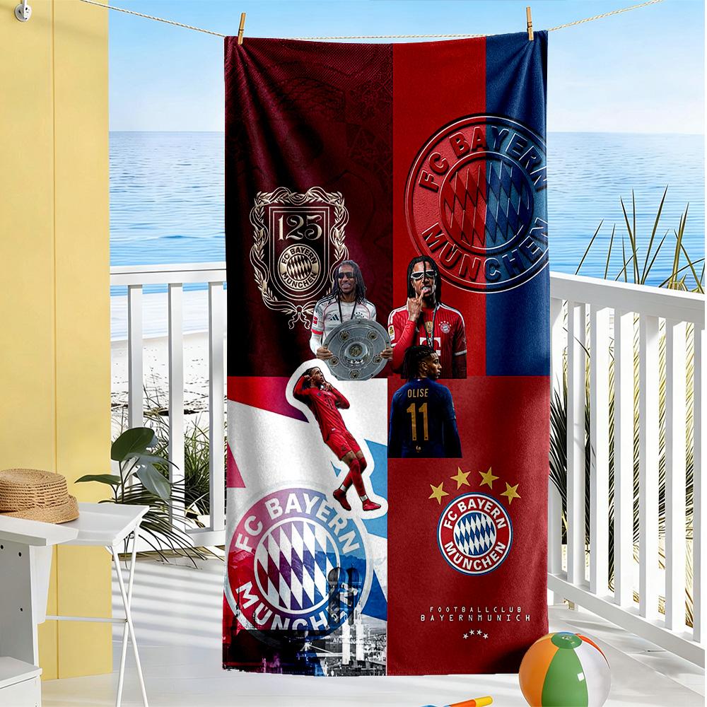 Bayern Munich Beach Towel Quick-Dry Soft Microfiber Comfortable Lightweight