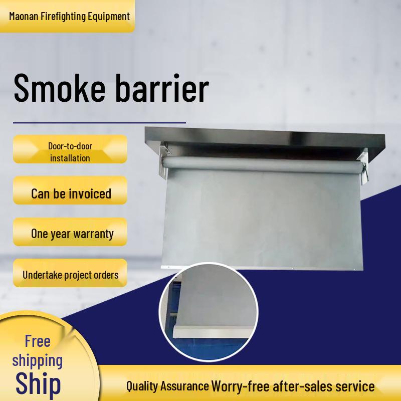 Electric Fireproof Smoke-Proof Curtains - Flexible, Fixed Fabric Design Fixed Vertical Wall/Per Meter