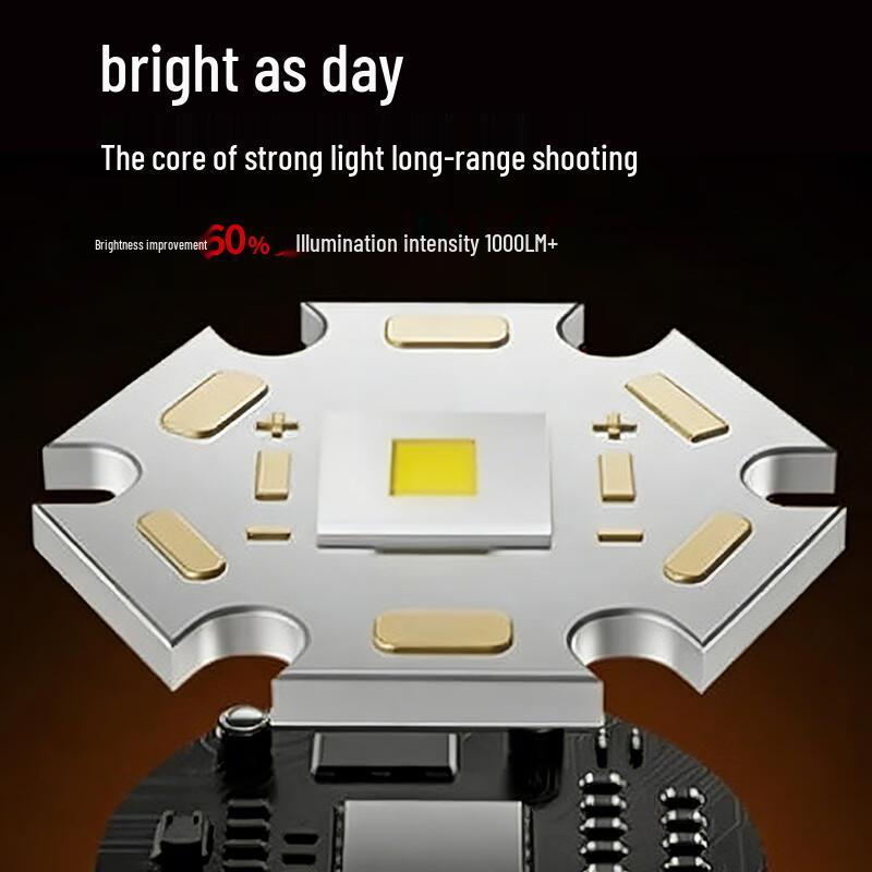 Multifunctional Portable LED Searchlight Flashlight