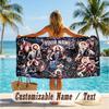 Custom Text Beach Towel, Soft Absorbent Swimming Multi-use TowelFoo Fighters
