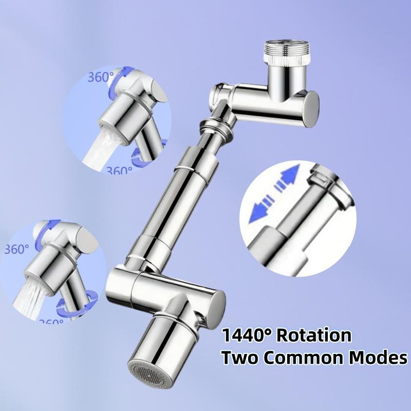 

Universal Rotation Extender Faucet Aerator Splash Filter Kitchen Washbasin Faucets Bubbler Nozzle Two Modes for Water Outlet
