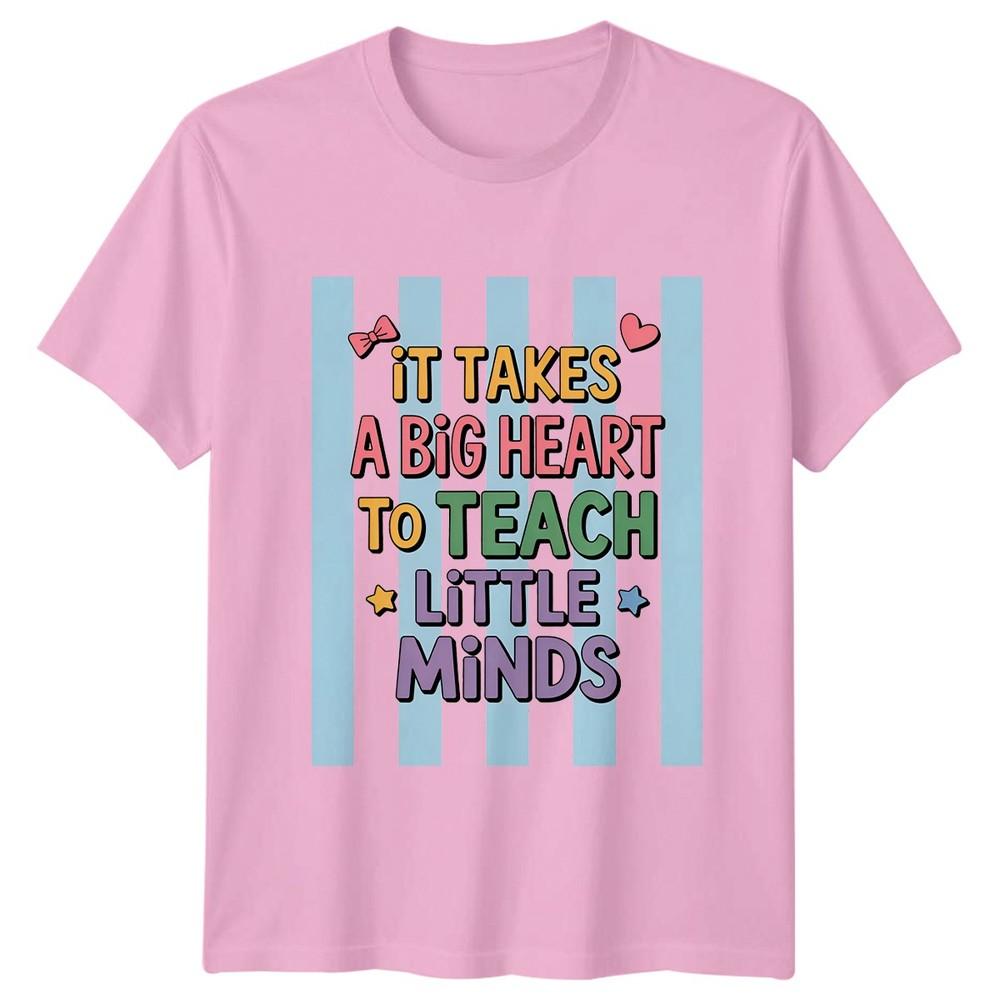 It Takes A Big Heart Unisexs TShirt Preschool Teacher Appreciation Gift For Her