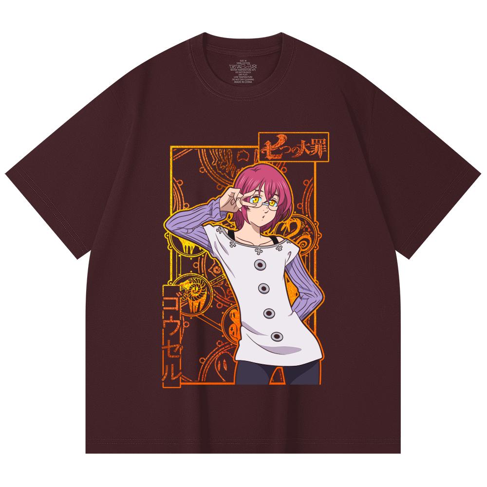 

230 Gsm 100% Cotton Seven Deadly Sins V11 Gowther Print Unisex Heavy Cotton T Shirt 2XL