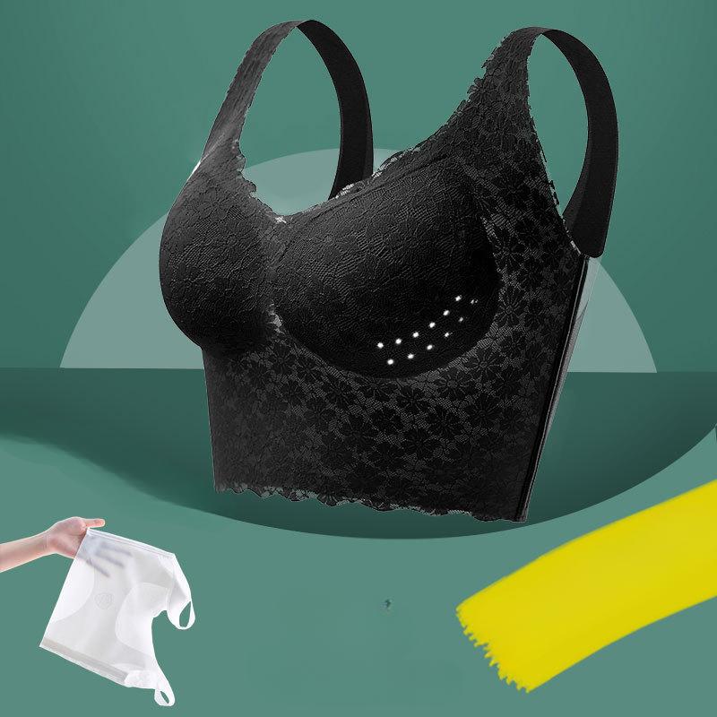 Summer Seamless Bra Women's Sports Beauty Vest Style Oversized Bra Women's Gathering Bra