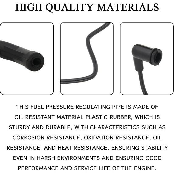 Fuel Pressure Regulator Vacuum Line Hose Pressure Regulator, Fuel Injector Pressure Tester kit for GMC Sierra Chevy Silverado Suburban Tahoe Yukon