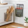 Magnetic Wall Mounted Storage Box, Kitchen And Bathroom Storage Rack, Non Perforated Refrigerator, Side Cutlery Storage Rack