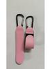 PU Leather Baby Stroller Handle Hook with Portable Velcro Carabiner