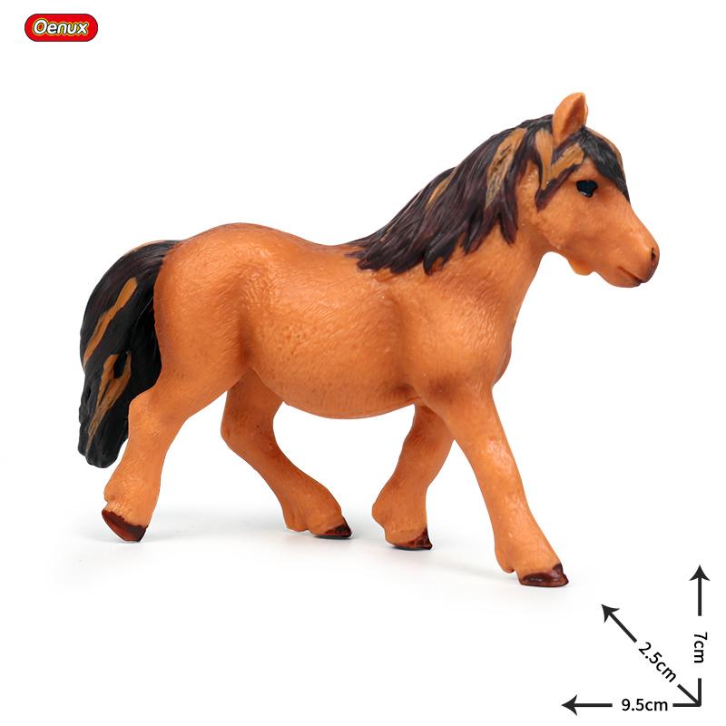 Oenux Farm Animals Simulation Cute Model Action Figure Alpaca Cow Horse Figurines Sheep Goat Miniature Educational Toy For Kid