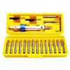 Flip Drive Half Time Drill Driver with 18 Piece Bit Set Includes Cross Slot Flat Countersunk and Wrench in Plastic Storage Case
