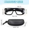 Adjustable Professional Sports Unisex Safety Outdoor Sports Protective Eyewear for Black [PATIKIL] Goggles, Glasses, Basketball, Racquetball,