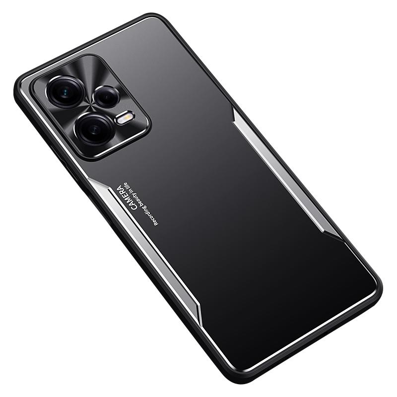 

Для Xiaomi Redmi Note 12 Pro 5G Задняя крышка из алюминиевого сплава + ТПУ Противоударный чехол для мобильного телефона Silver
