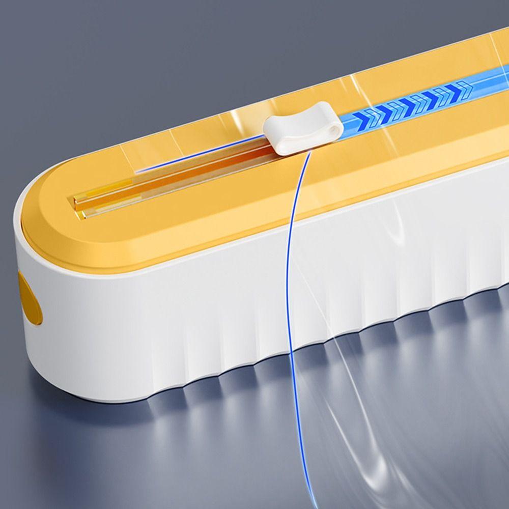 Wall Mounted Cling Film Cutter Box Suction Cup Baking Paper Cutter  Household