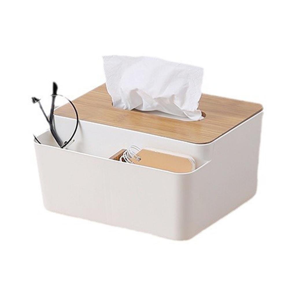 Tissue Box Cover PP Fiberboard Simple Fashionable Facial Paper Dispenser Box for Bedroom Living Room Kitchen
