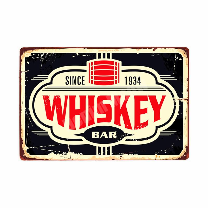 Rum Vintage Metal Tin Signs, Beer Wall Stickers, Bar, Grill, Pub, Cafe, Home Decor, Whisky Art Painting, Decorative Plates