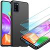 Protective Case - Samsung - A41 - Rubber - Flexible - Tempered Glass Included