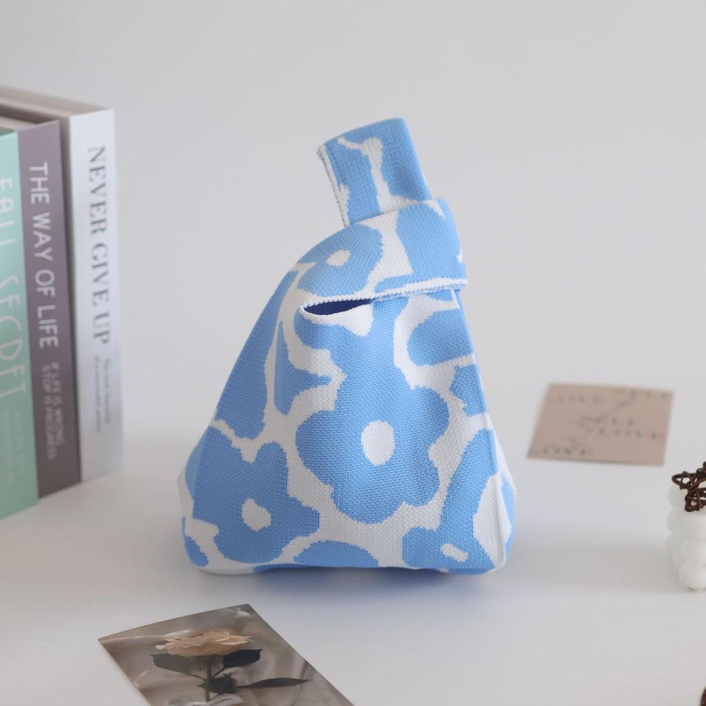 Trendy Knit Bucket Bag For Women Soft And Spacious Tote Bag With Eye-catching Patterns Ideal For Daily Wear And Gifts