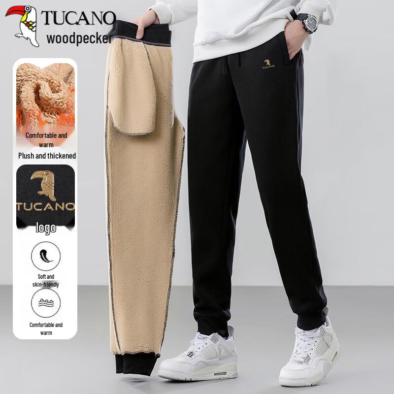 TUCANO Men's Winter Fleece Lined Casual Jogger Pants