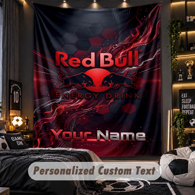 TapestryRB Leipzig FC Custom Name Text Personalized Wall Hanging Tapestry Home Wall Decor