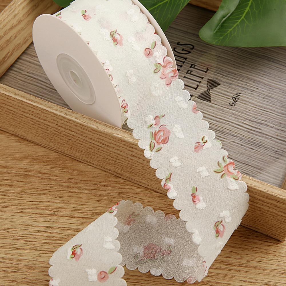

Double Velvet Lace Trim Fabric 1.50in×10 Yard Chiffon Tape Bouquet Ribbons Cake Packaging DIY Gift Wrapping Single Face Ribbons L