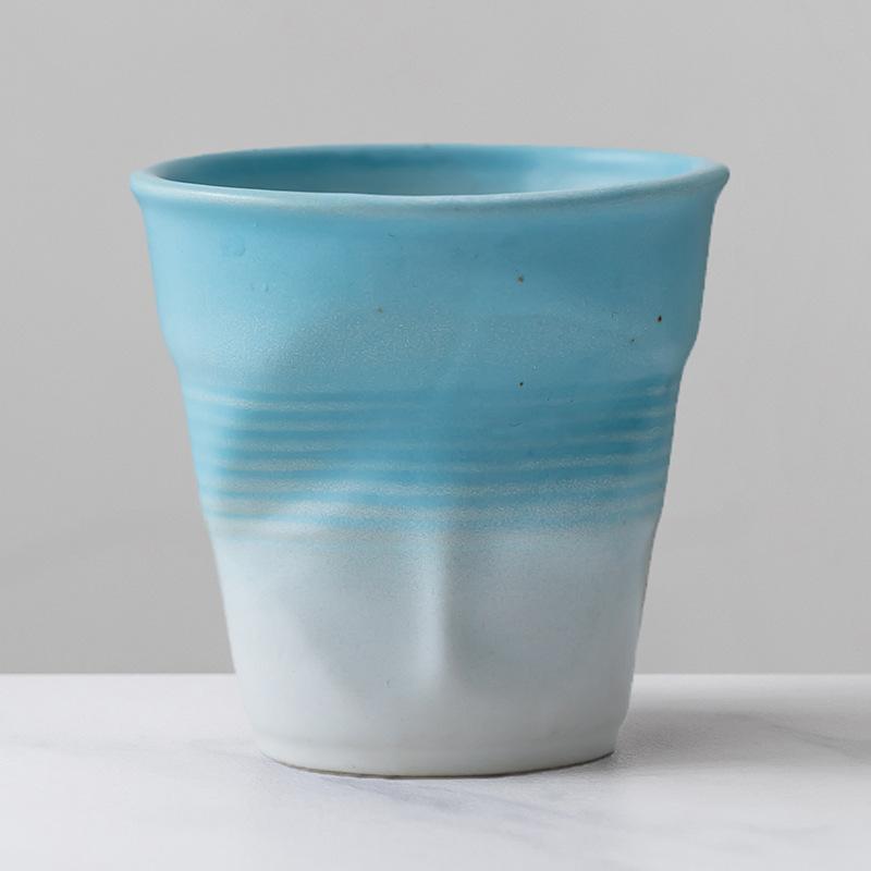 200ml ceașcă de cafea din ceramică brută ceașcă de lapte creativă ceașcă de latte ceramică neregulată ceașcă de ceai retro ceașcă de bucătărie gradient ceașcă ceramică