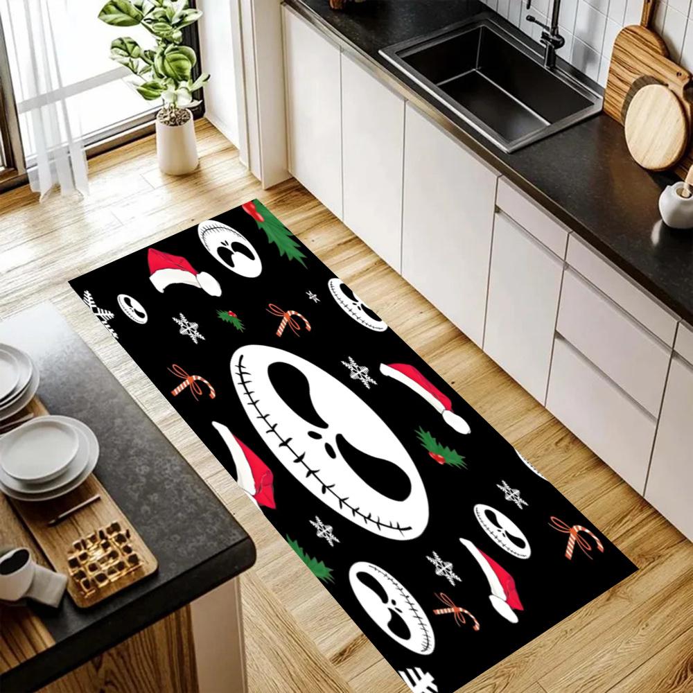 American Gothic Halloween Kitchen Floor Mat Long Strip Mat Antislip Machine Washable Suitable For Bathrooms Laundries Home Decoration Carpets