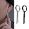 Titanium Steel High-end Style Earrings for Men, with Solon Ear Hooks.