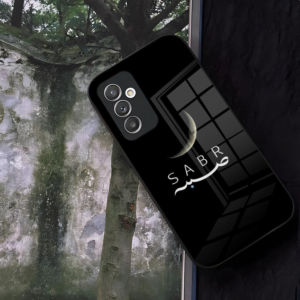Corano Sabr Islam Pazienza Custodia per Telefono Vetro Per Samsung Galaxy S24 S25 S22 S20 S23 S21 Ultra Fe Plus A16 A34 A54 A24 A52 A53 Coqu