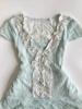 Vintage Lace Ballet Mini Skirt & Mint Top Set