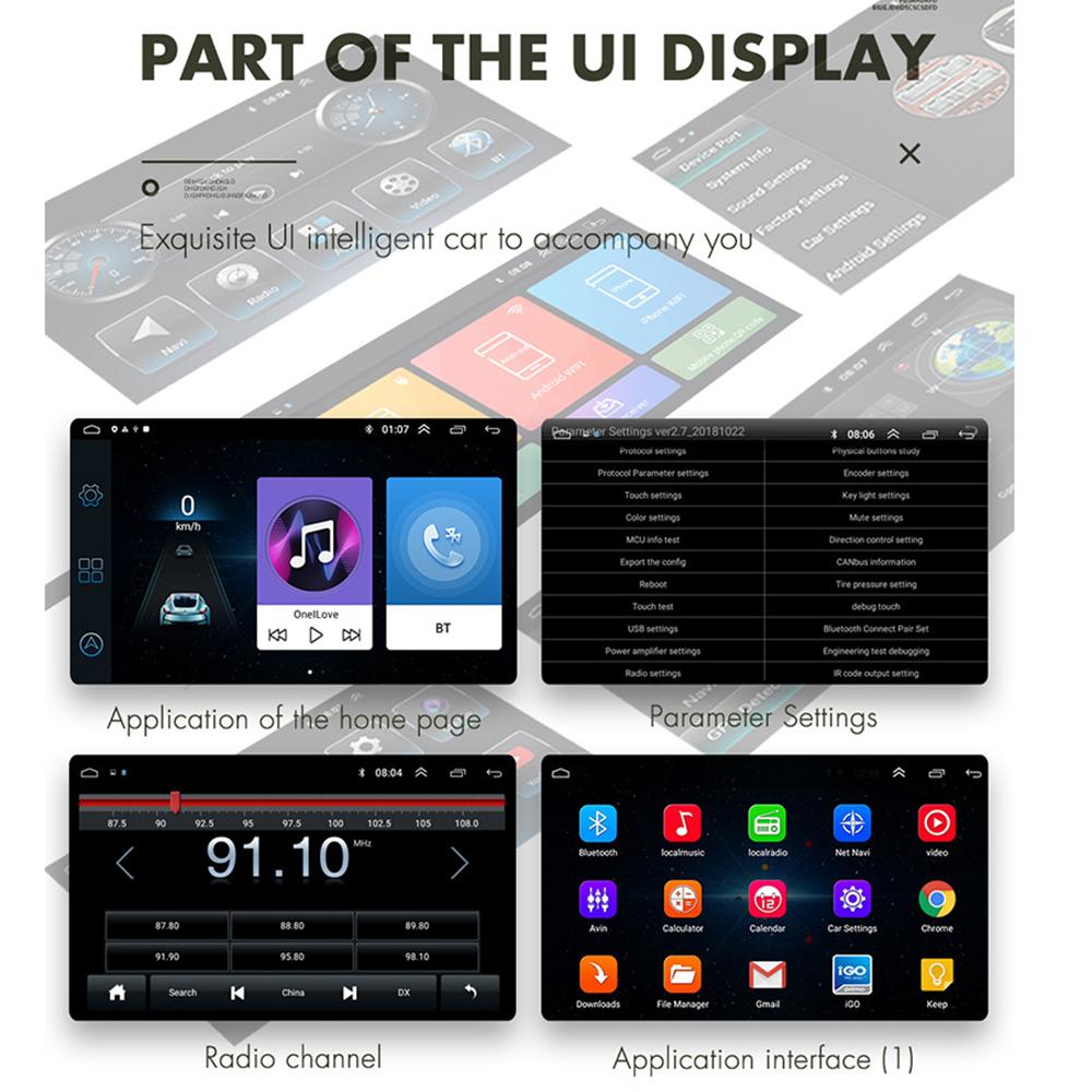 NAVIGUIDE 7'' Android Carplay Car Multimeida Player For Ford F150 Explorer Edge Escape Sport Lincoln Expedition Mustang NO DVD