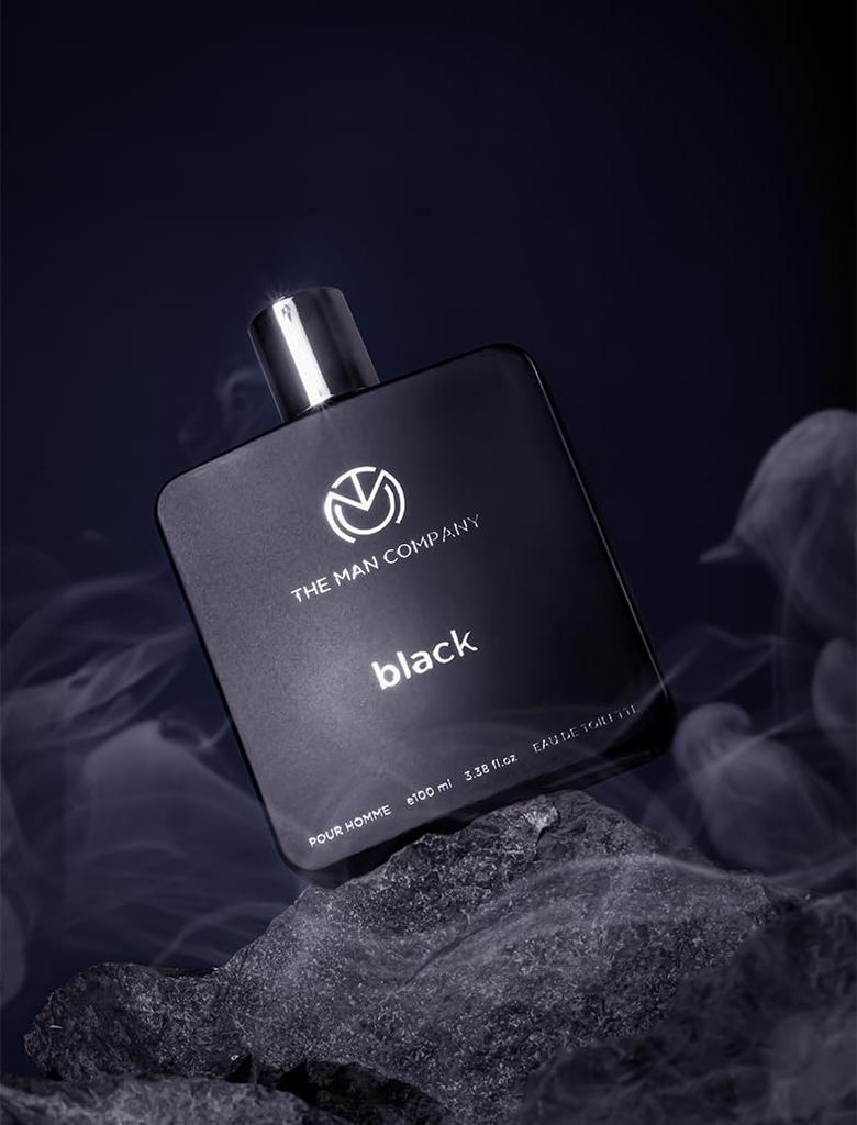 The Man Company Fresh Black Edt Perfume For Men - 100Ml | Premium Long-Lasting Fragrance Body Spray | Gift For Him