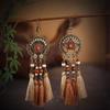 Bohemian Ethnic Tassel Earrings - Tribal Style for Holiday Travel Photography