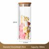 Borosilicate Glass Storage Jar with Bamboo Lid for Cereals, Grains, and Coffee Beans