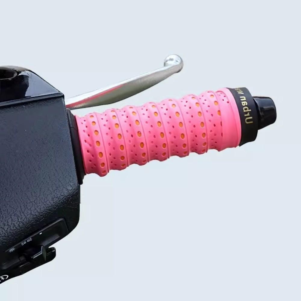 2pcs Breathable Motorcycle Handlebar Tape Durable Non-Slip Road Bike Bar Tape Anti Scratch Motorcycle Protection Straps