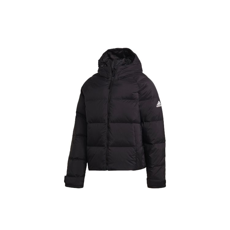 

Adidas Пуховик с капюшоном с длинным рукавом Мужская верхняя одежда Черный FT2484