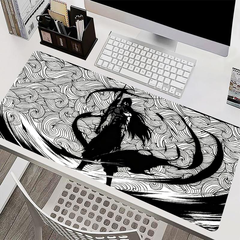 Natural Rubber Mousepad Cool Anime Desk Mat Office Deskmat Bleach Game Keyboard Protect Mat Hd Printing Computer Gaming Mousepad