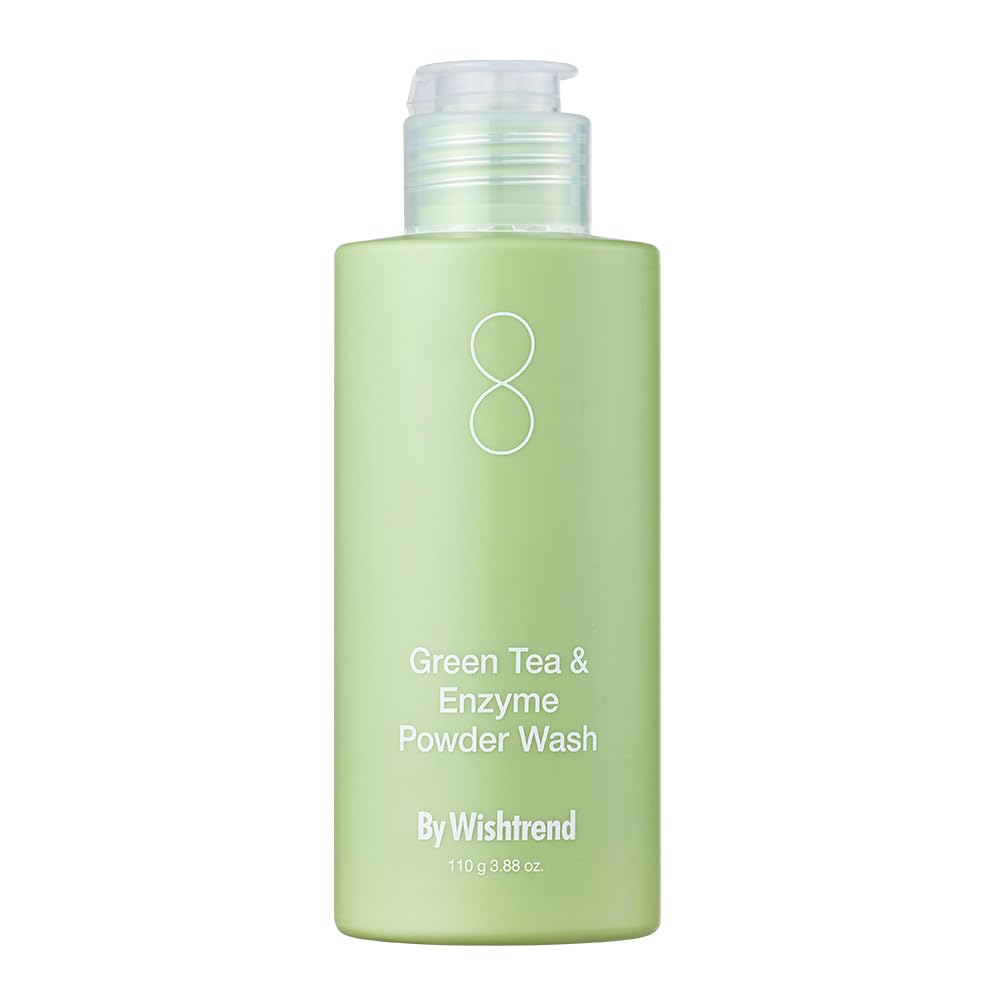 Green Tea Enzyme Powder Wash Korean Facial Enzyme Facial Powder Facial Blackheads Green Tea Enzyme Powder Wash 110g [by Wishtrend] & (110g)